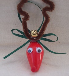 reindeer light bulb ornament craft